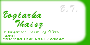 boglarka thaisz business card